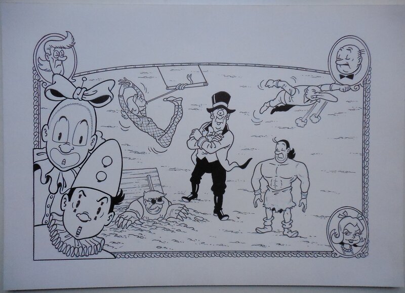 Luc Morjaeu, Suske en Wiske 330 De fabuleuze freak - Illustration originale