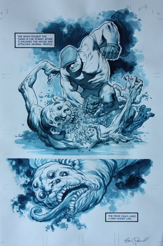 The Goon #41 P9 par Eric Powell - Planche originale