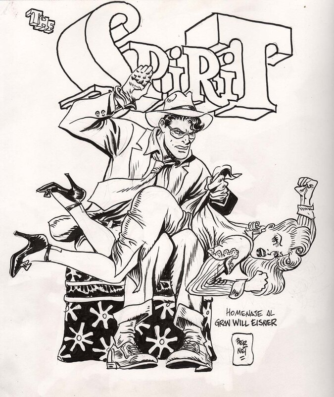 The Spirit par Jordi Bernet - Illustration originale