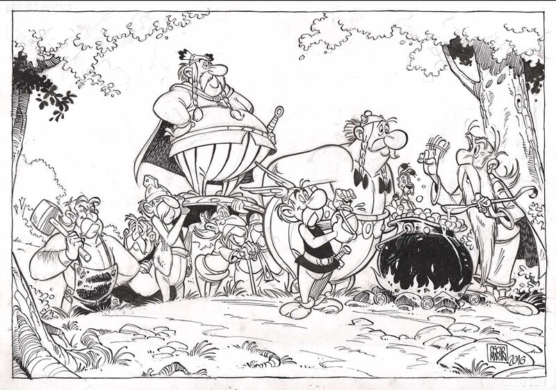 Asterix par Oscar Martin - Illustration originale