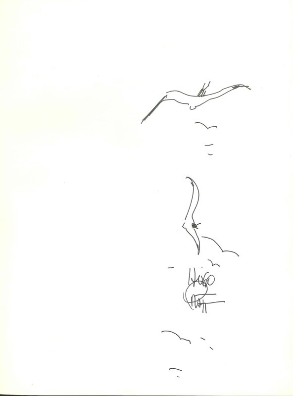 Mouettes by Hugo Pratt - Sketch