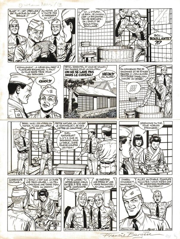 Francis Bergèse, Jean-Michel Charlier, Buck Danny : Les oiseaux noirs - Comic Strip
