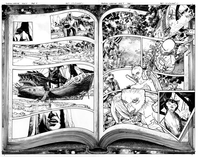 Sandman Overture par J.H. Williams III - Planche originale