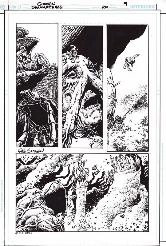 Richard Corben, Swamp Thing #20 page 9 - Planche originale
