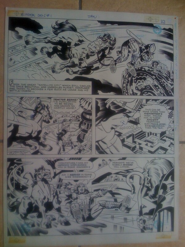 Hunder dog 1 pag.22 by Jack Kirby - Original Illustration