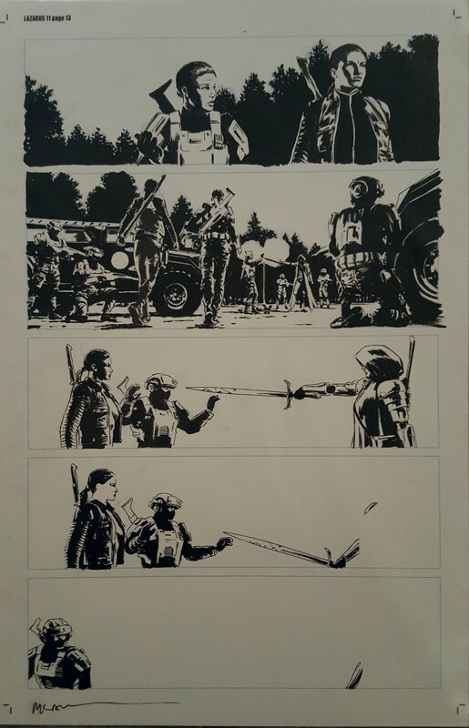 Lazarus par Michael Lark - Planche originale