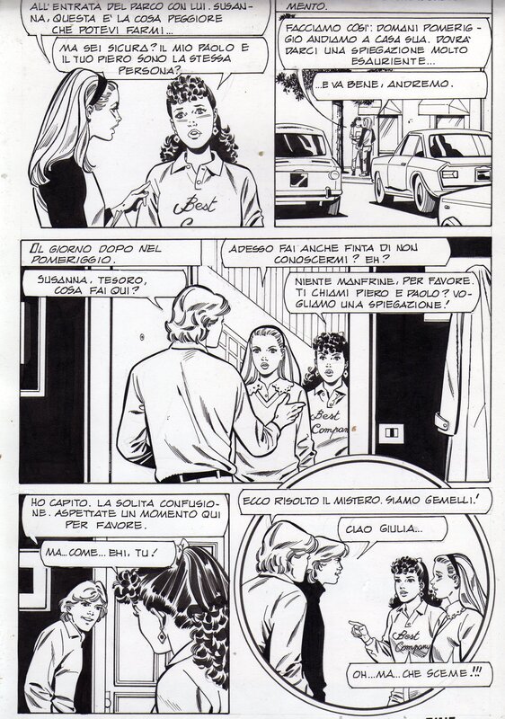 Morale, Carlo Bellagamba, Fumetto test, fin n°3 - Magazine Jeans n°18, Elvifrance - Planche originale