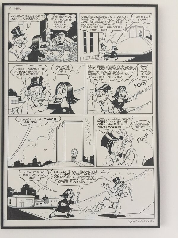 William Van Horn, Uncle Scrooge - WOE IS HE! - Page 4 - Comic Strip