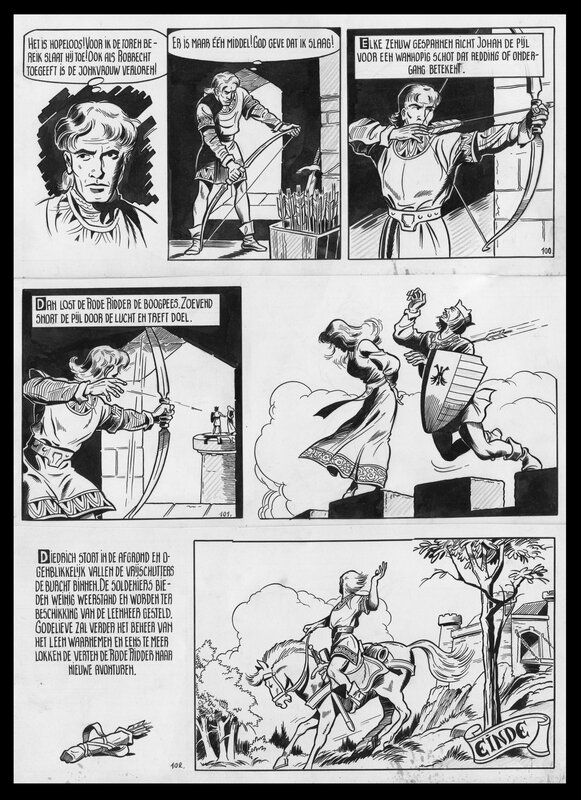 Willy Vandersteen, Rode Ridder 5 : De vrijschutter - Comic Strip
