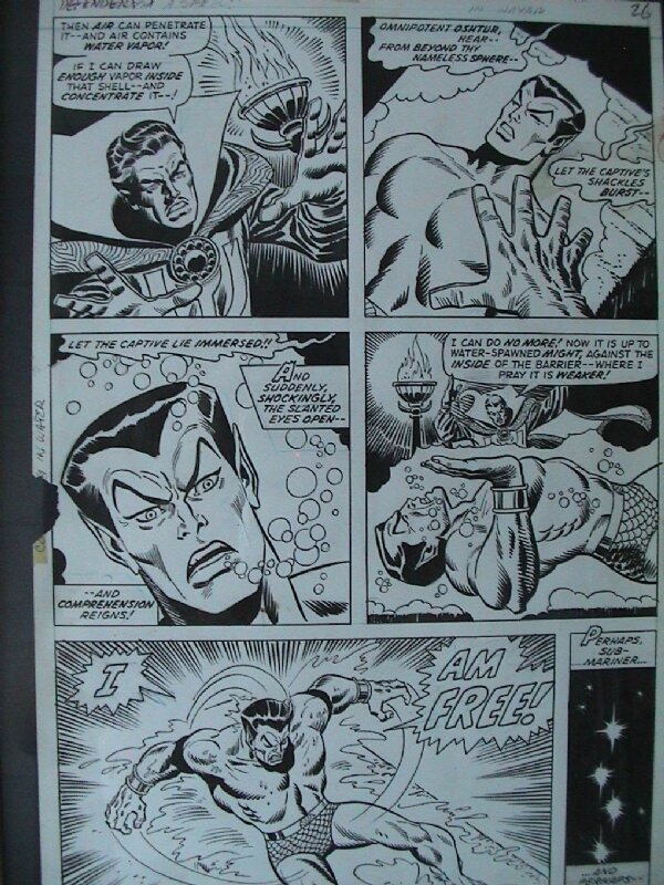 Defenders 1 pag.26 par Sal Buscema - Illustration originale