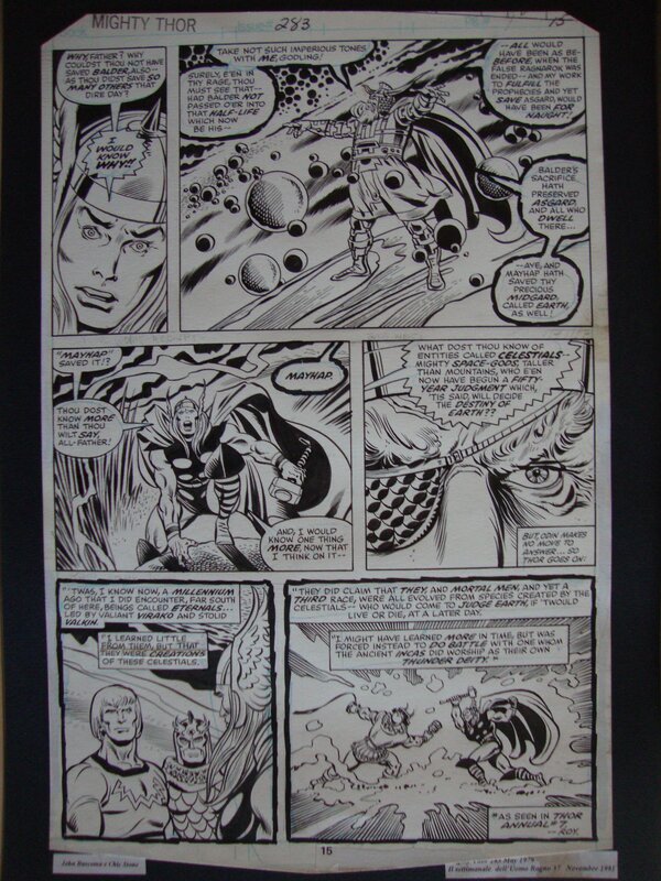 John Buscema, Mighty thor 283 pag.15 - Original Illustration