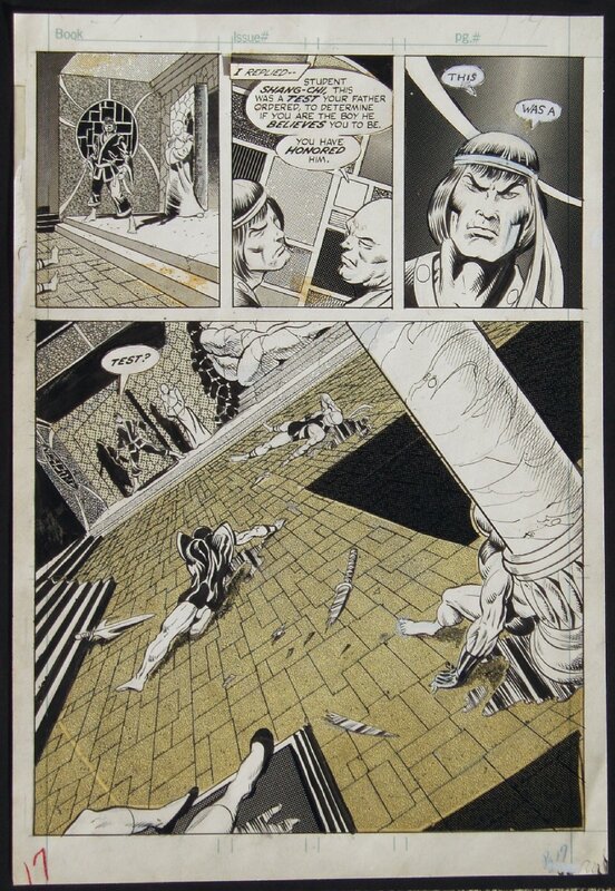 Jim Starlin, Deadly Hands of Kung Fu #1 page 14 SPLASH - Illustration originale