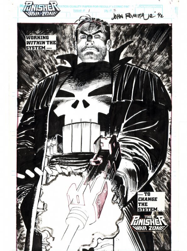 Punisher War Zone par John Romita Jr., Klaus Janson - Planche originale