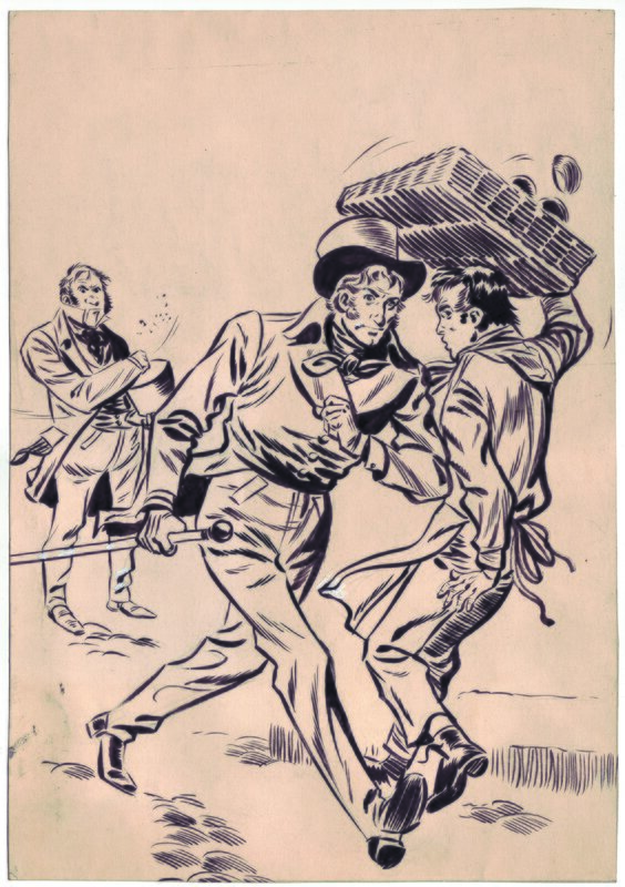 Fred & Liliane Funcken, Le duel du docteur Laënnec, cover, recueil Tintin 30 n°6 - Couverture originale