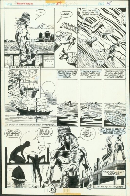 Paul Gulacy, Master Of Kung Fu 39 Pg15 - Illustration originale