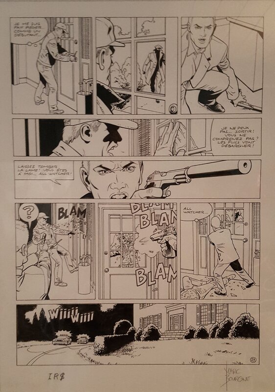 IRS par Marc Bourgne - Planche originale