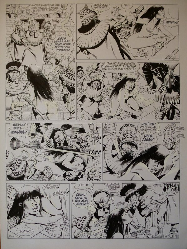 Jean-Yves Mitton, Quetzalcoatl tome 4 planche 28 - Comic Strip