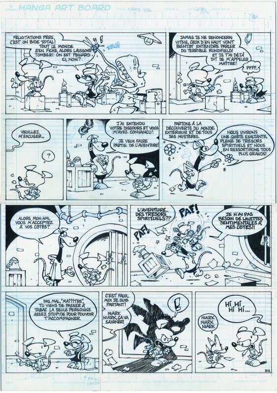 P.ratz, pl. 3/1 par Netch - Planche originale