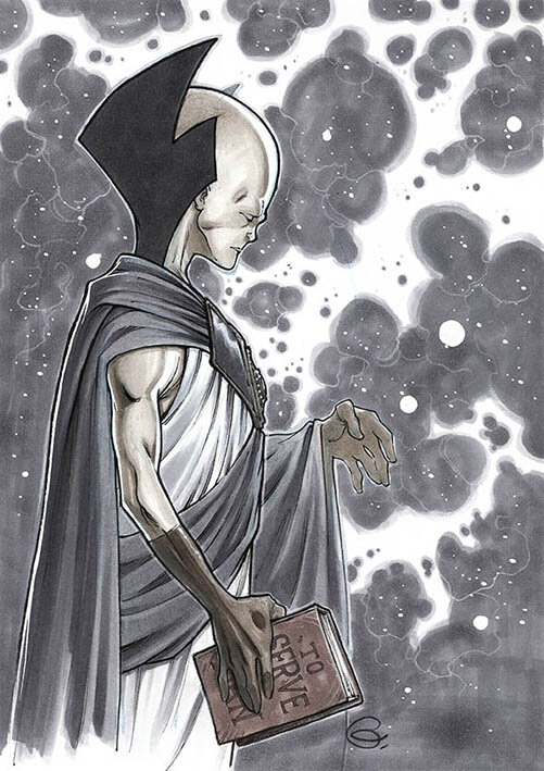 Sylvain Guinebaud, Fanart-Uatu le Gardien - Original art