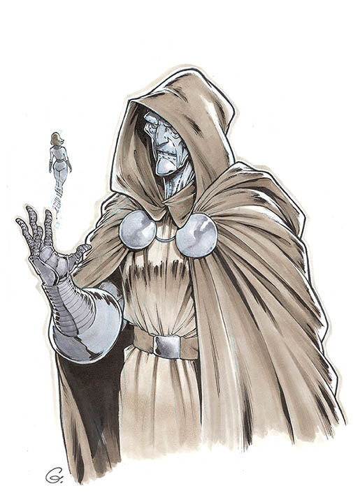 Fanart-Dr Doom par Sylvain Guinebaud - Œuvre originale