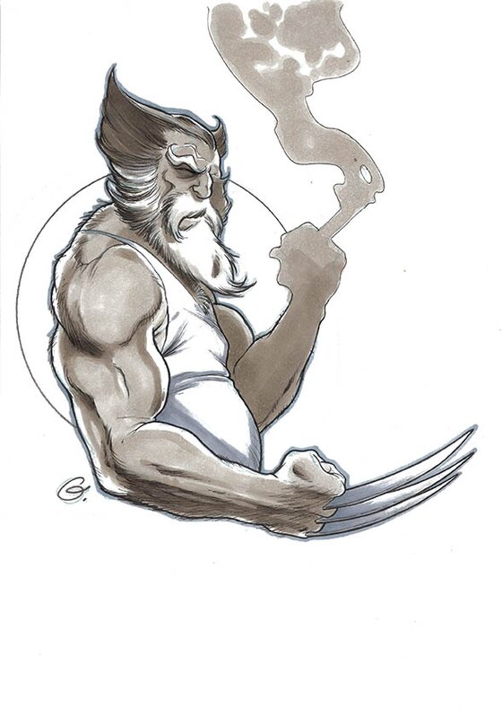 Sylvain Guinebaud, Fanart-Old Wolverine - Œuvre originale