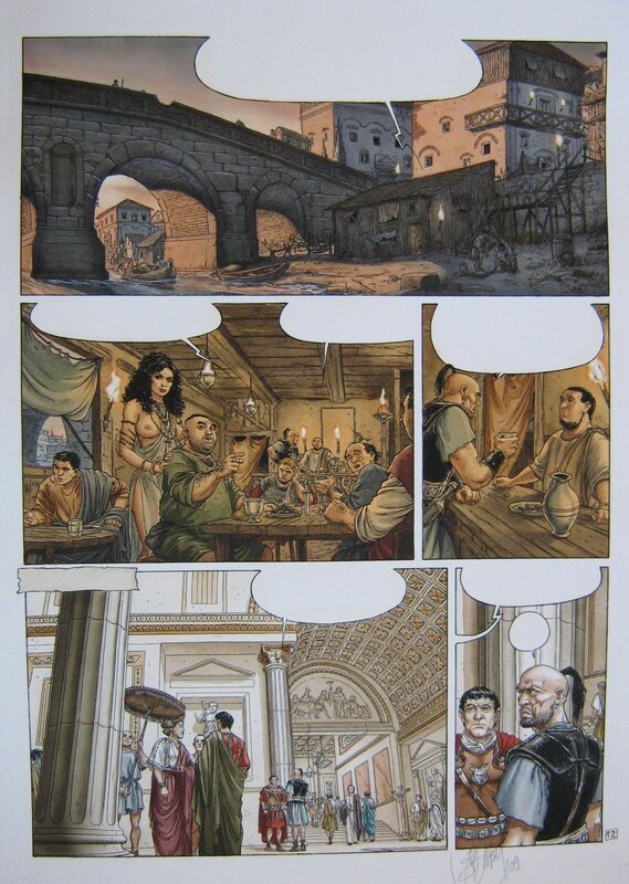 Philippe Delaby, Jean Dufaux, Jérémy, Murena 7 - Vie des feux - Planche originale