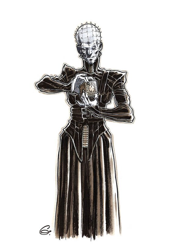 Fanart-Pinhead par Sylvain Guinebaud - Œuvre originale