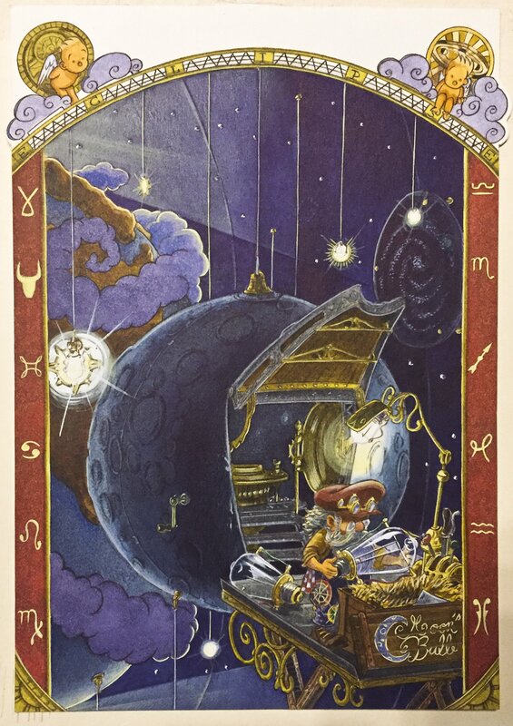 L'éclipse par Cecil - Illustration originale