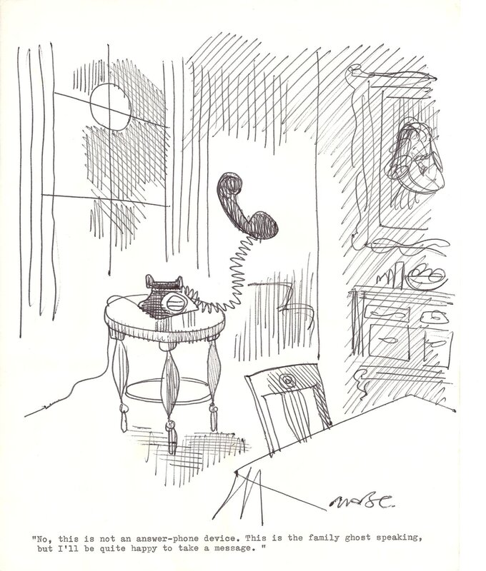 Ghost speaking by Maroc - Original Illustration