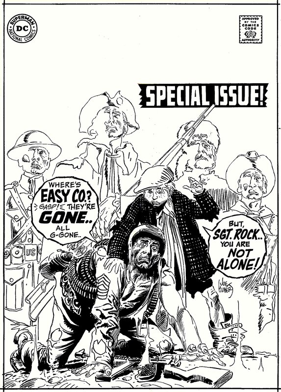 Joe Kubert, Our Army at War . Couverture du numéro 204 . - Comic Strip