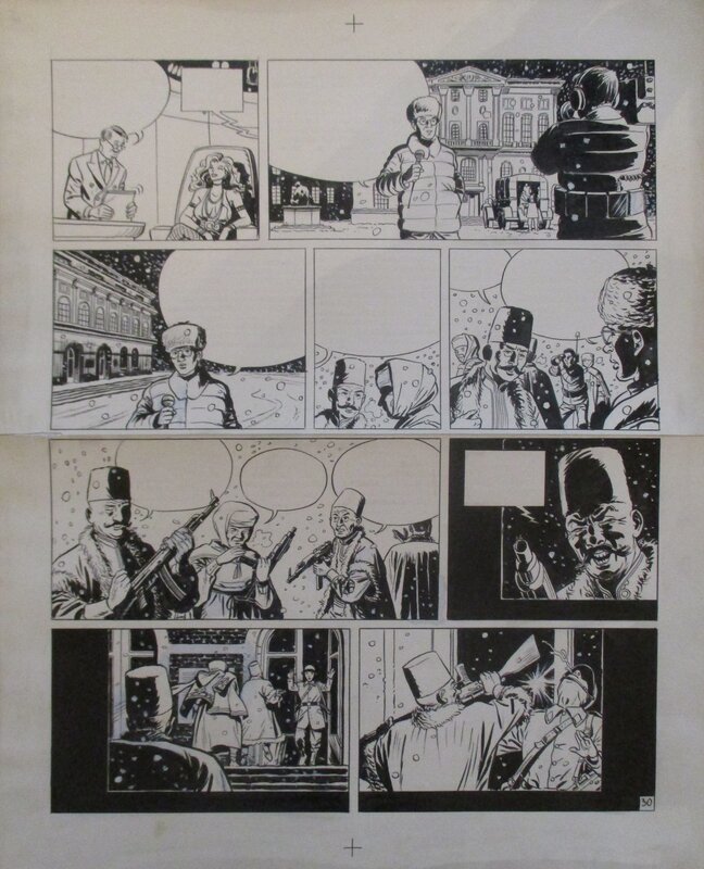 Canal Choc - Tome 1 par Hugues Labiano, Philippe Chapelle, Philippe Aymond, Jean-Claude Mézières, Pierre Christin - Planche originale