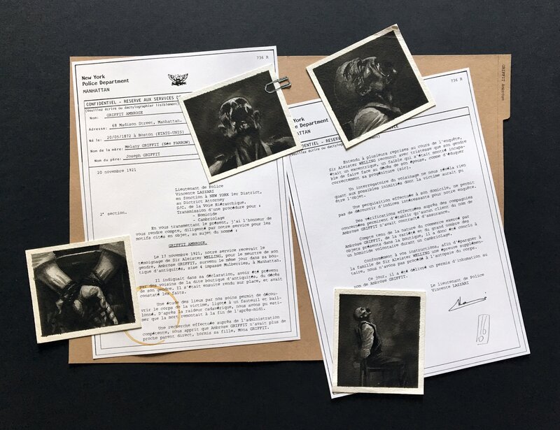 Olivier Ledroit, XOCO - Pages de garde - Planche originale