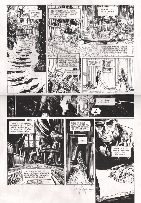 Mathieu Lauffray, Long John Silver   tome 1 planche 34 - Planche originale