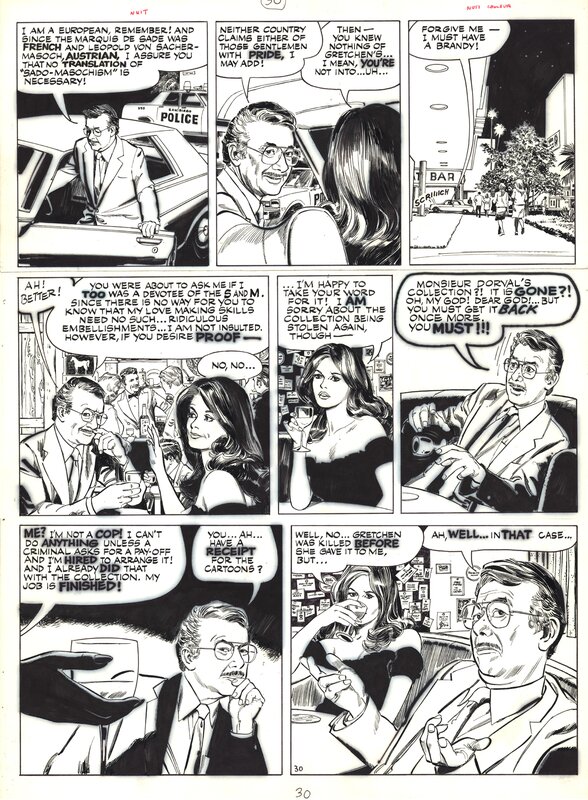 Stan Drake, Leonard Starr, Kelly Green La Flibuste de la BD page 30 - Planche originale