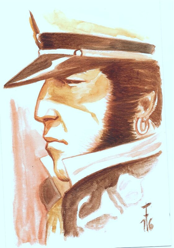 Corto MALTESE par Fred Grivaud - Illustration originale