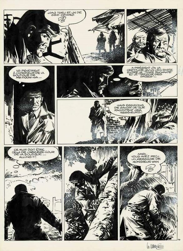 Vance, Bob Morane, L'empereur de Macao - Planche originale