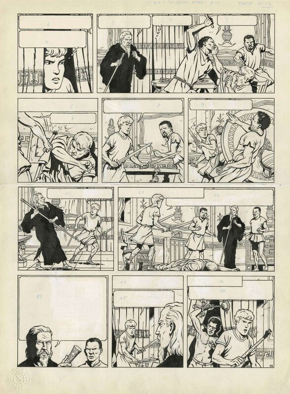 Jacques Martin, Alix-La Griffe Noire - Planche originale