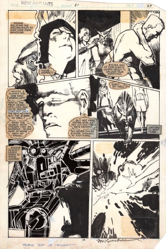 Sienkiewicz New Mutants - Original art