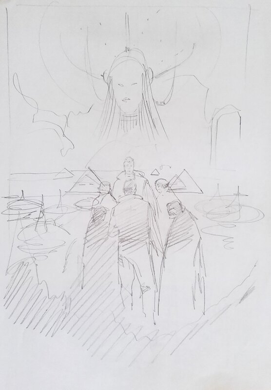 Lucio Filippucci - Drawing of Martin Mystere - Planche originale