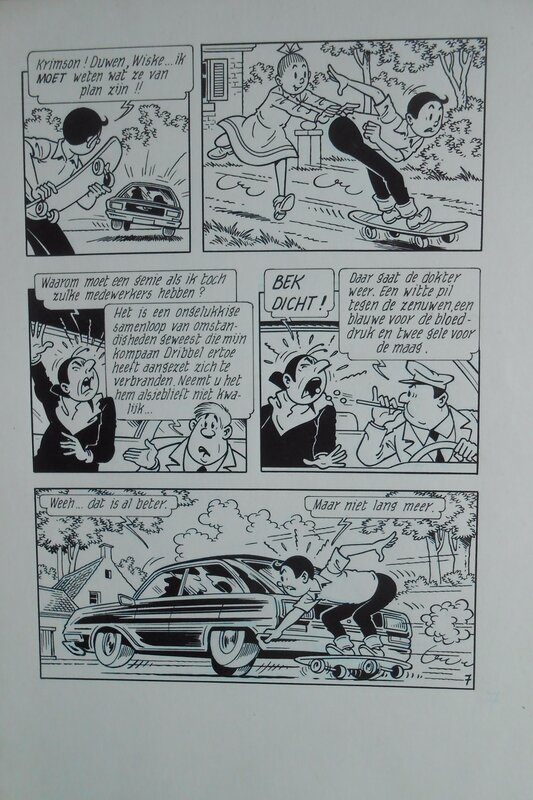Suske en Wiske par Eugeen Goossens - Planche originale