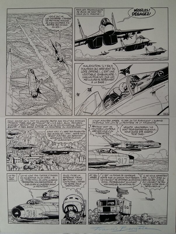 Francis Bergèse, Buck Danny, planche n°43 