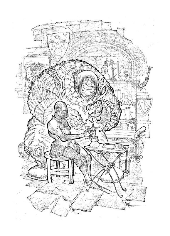 Le médecin by Bruno Maïorana - Original Illustration