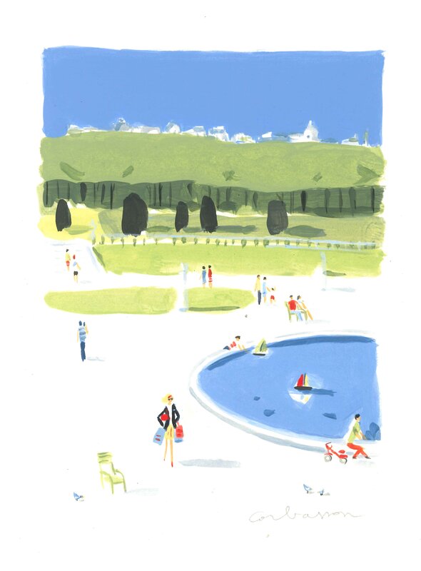 Corbasson - Une américaine à Paris - Original Illustration