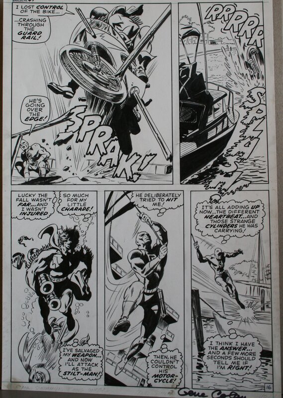 Gene Colan, Syd Shores, Daredevil 67 page 16, 1970 - Planche originale