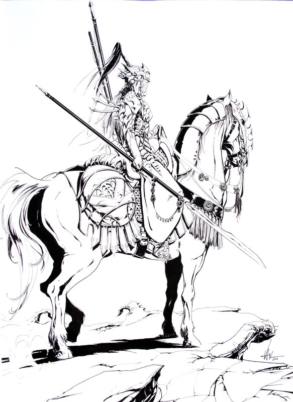 Vax, Cavalière en uniforme - Comic Strip