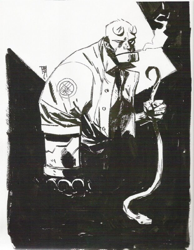 Alex Maleev Hellboy - Illustration originale