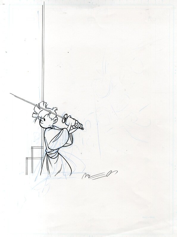 Jose-Louis Munuera Spirou - Original Illustration