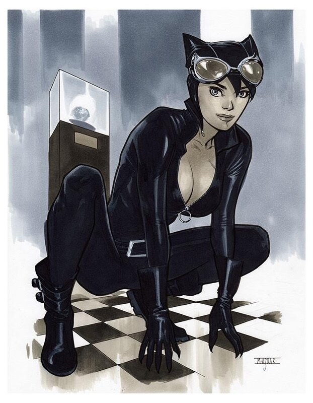 Mahmud Asrar Catwoman - Original Illustration