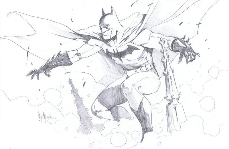 Marko Djurdjevic Batman - Illustration originale
