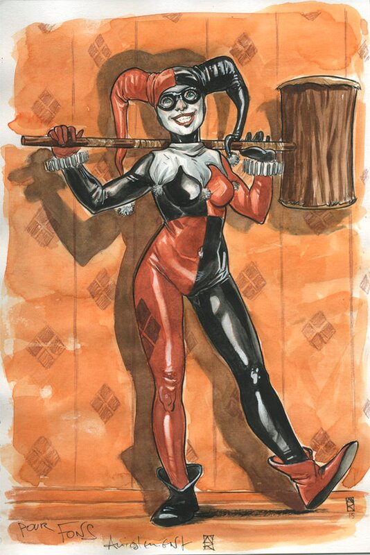 Nicolas Demare Harley Quinn - Original Illustration